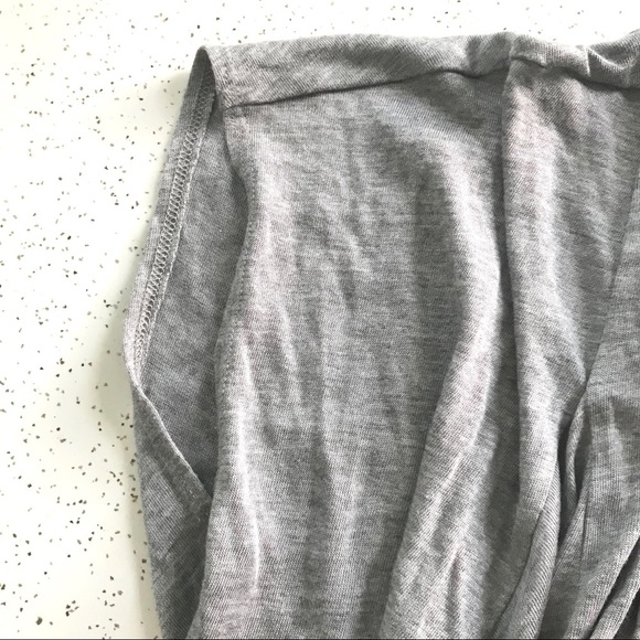7 For All Mankind grey modal waterfall cardigan topper shirt top tunic - Picture 5 of 7